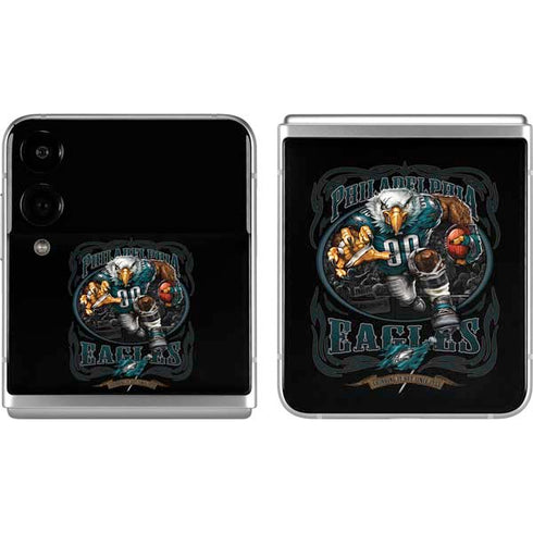 Liquid Blue NFL Philadelphia Eagles Running Back Galaxy Z Flip4 5G Skin