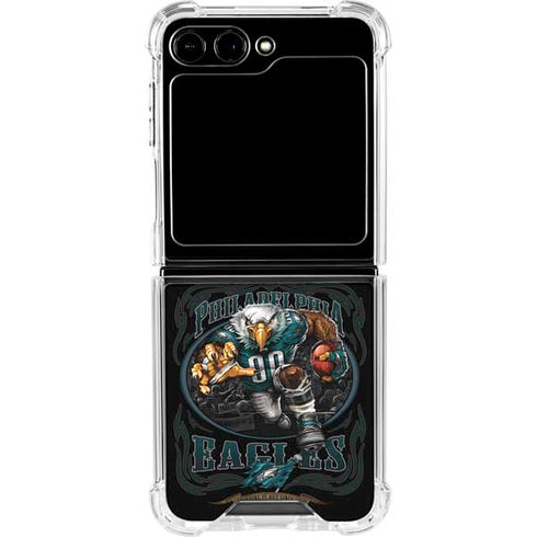 Liquid Blue NFL Philadelphia Eagles Running Back Galaxy Z Flip5 5G Clear Case
