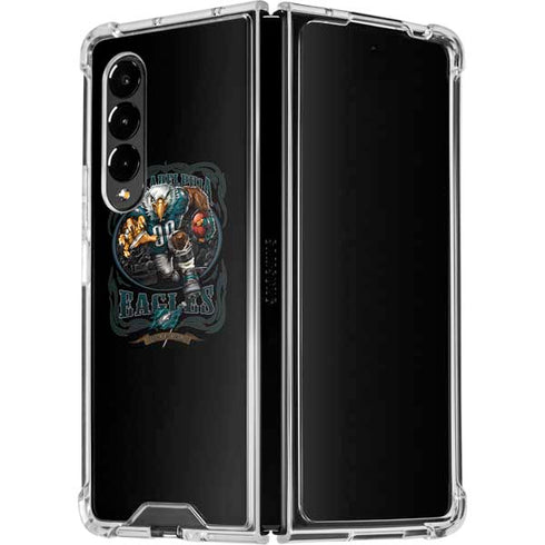 Liquid Blue NFL Philadelphia Eagles Running Back Galaxy Z Fold4 5G Clear Case