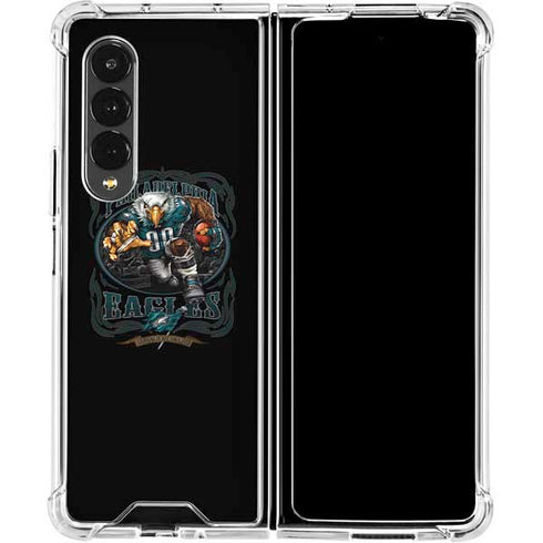 Liquid Blue NFL Philadelphia Eagles Running Back Galaxy Z Fold4 5G Clear Case