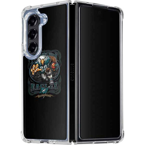 Liquid Blue NFL Philadelphia Eagles Running Back Galaxy Z Fold5 5G Clear Case