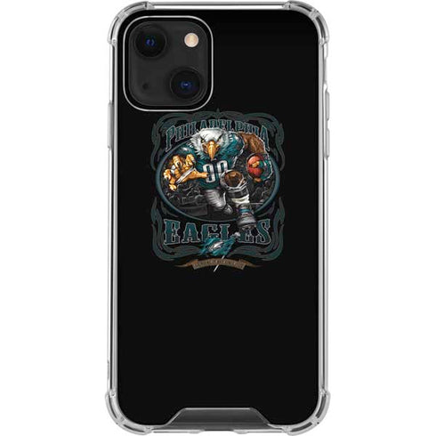 Liquid Blue NFL Philadelphia Eagles Running Back iPhone 13 Mini Clear Case