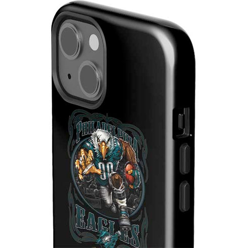 Liquid Blue NFL Philadelphia Eagles Running Back iPhone 15 Plus Impact Case