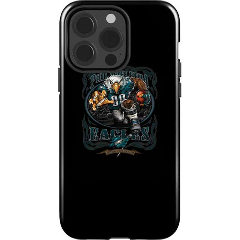 Liquid Blue NFL Philadelphia Eagles Running Back iPhone 15 Pro Impact Case