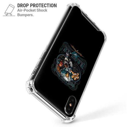 Liquid Blue NFL Philadelphia Eagles Running Back iPhone XS Max Clear Case