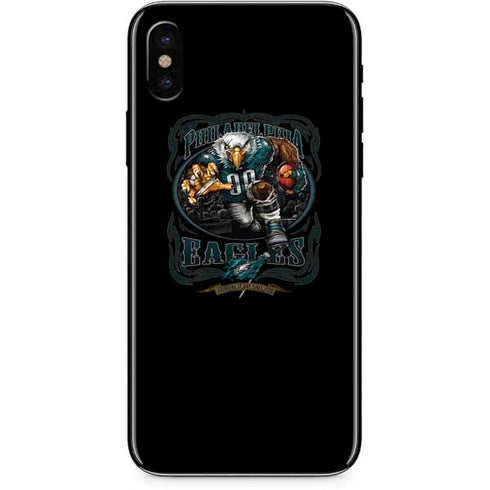 Liquid Blue NFL Philadelphia Eagles Running Back iPhone XS Skin