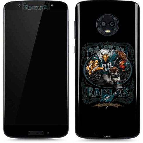 Liquid Blue NFL Philadelphia Eagles Running Back Moto G6 Skin