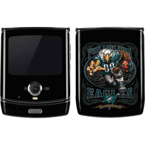Liquid Blue NFL Philadelphia Eagles Running Back Motorola RAZR Skin