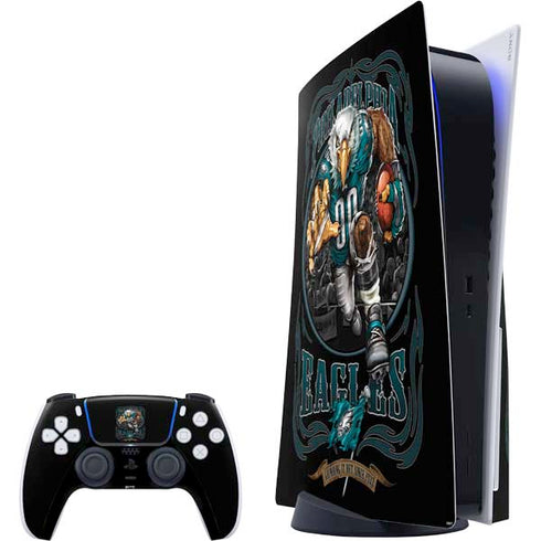 Liquid Blue NFL Philadelphia Eagles Running Back PS5 Bundle Skin