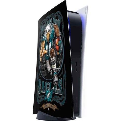 Liquid Blue NFL Philadelphia Eagles Running Back PS5 Digital Edition Console Skin
