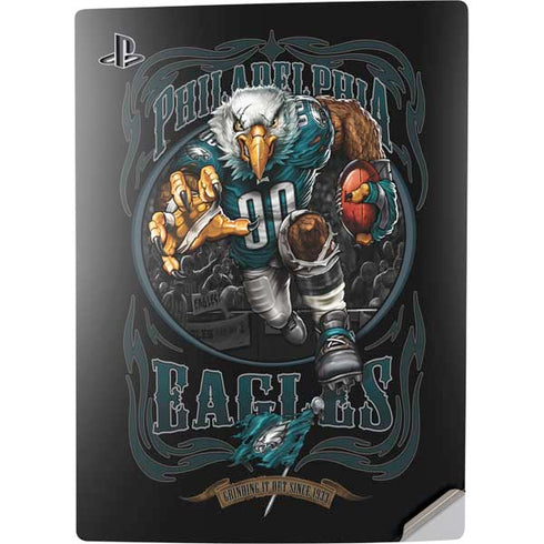Liquid Blue NFL Philadelphia Eagles Running Back PS5 Digital Edition Console Skin