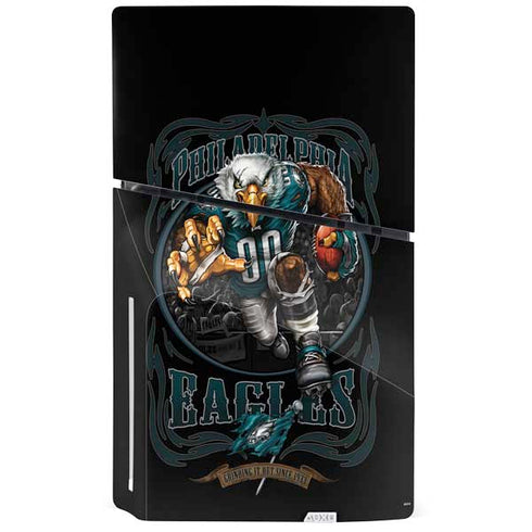 Liquid Blue NFL Philadelphia Eagles Running Back PS5 Slim Disk Bundle Skin