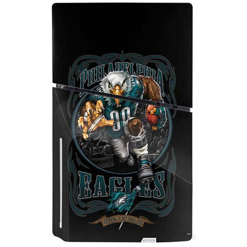 Liquid Blue NFL Philadelphia Eagles Running Back PS5 Slim Disk Console Skin