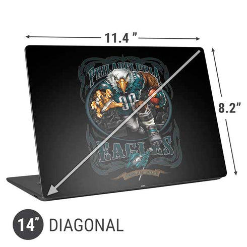 Liquid Blue NFL Philadelphia Eagles Running Back Universal Laptop 14in (11.4 x 8.2in) Skin