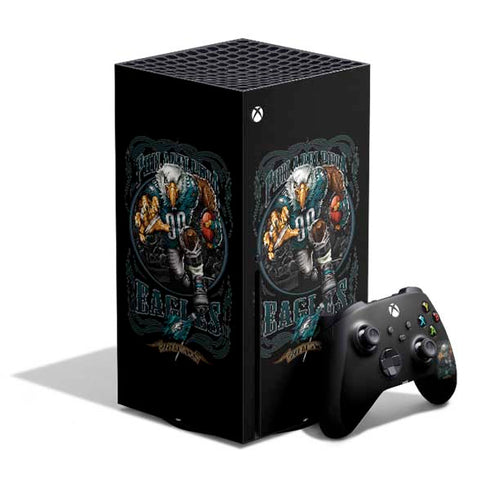 Liquid Blue NFL Philadelphia Eagles Running Back Xbox Series X Bundle Skin
