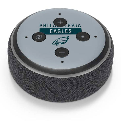 NFL Philadelphia Eagles Silver Performance Series Amazon Echo Dot Skin