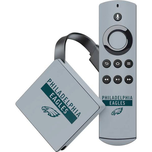 NFL Philadelphia Eagles Silver Performance Series Amazon Fire TV Skin