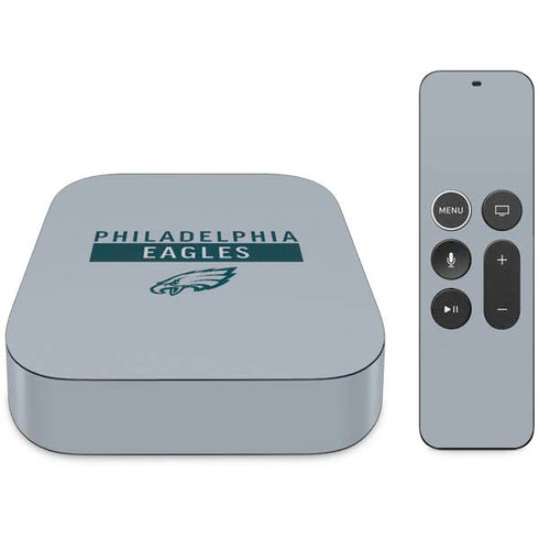NFL Philadelphia Eagles Silver Performance Series Apple TV Skin