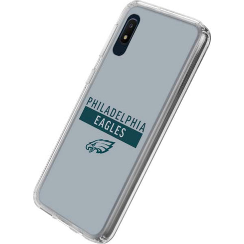 NFL Philadelphia Eagles Silver Performance Series Galaxy A10e Clear Case