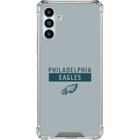 NFL Philadelphia Eagles Silver Performance Series Galaxy A13 5G Clear Case