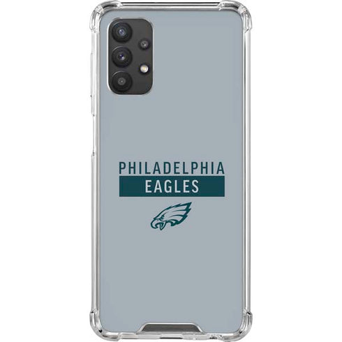 NFL Philadelphia Eagles Silver Performance Series Galaxy A32 5G Clear Case