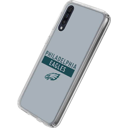 NFL Philadelphia Eagles Silver Performance Series Galaxy A50 Clear Case