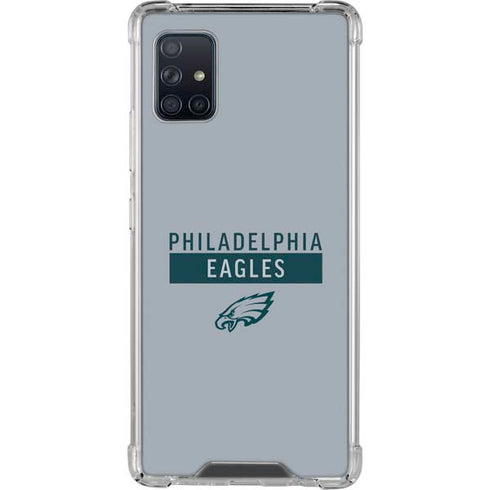 NFL Philadelphia Eagles Silver Performance Series Galaxy A51 5G Clear Case