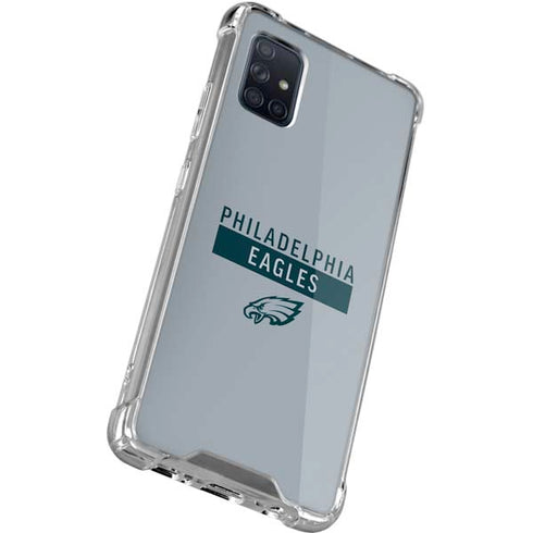 NFL Philadelphia Eagles Silver Performance Series Galaxy A51 5G Clear Case