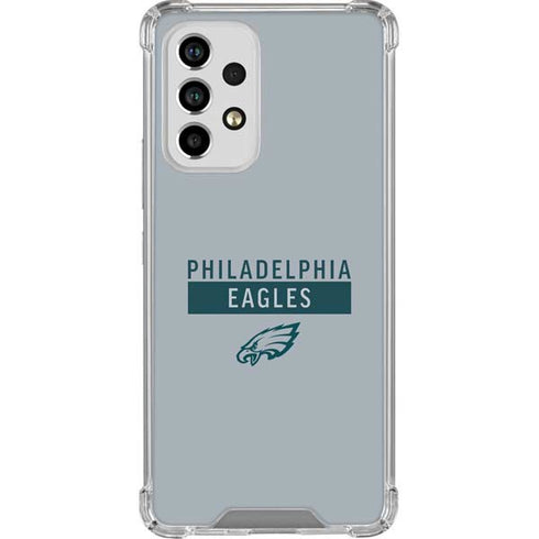 NFL Philadelphia Eagles Silver Performance Series Galaxy A53 5G Clear Case