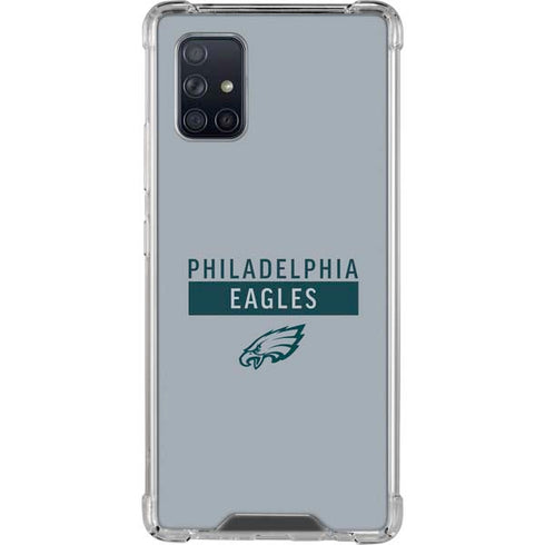 NFL Philadelphia Eagles Silver Performance Series Galaxy A71 5G Clear Case