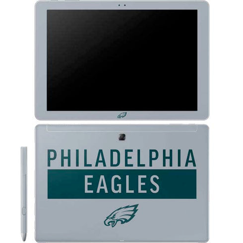 NFL Philadelphia Eagles Silver Performance Series Galaxy Book 12in Skin