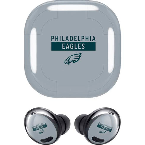NFL Philadelphia Eagles Silver Performance Series Galaxy Buds Pro Skin