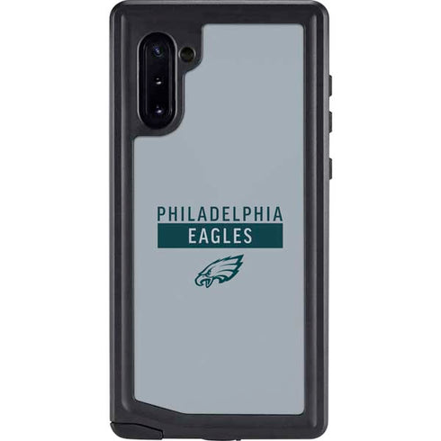 NFL Philadelphia Eagles Silver Performance Series Galaxy Note 10 Waterproof Case