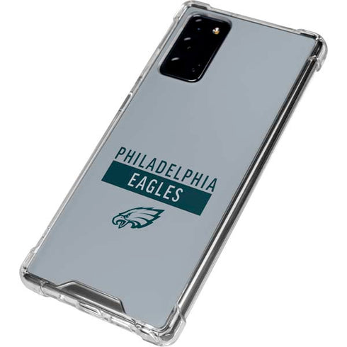 NFL Philadelphia Eagles Silver Performance Series Galaxy Note20 5G Clear Case