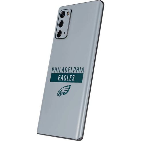NFL Philadelphia Eagles Silver Performance Series Galaxy Note20 5G Skin