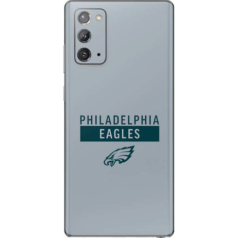 NFL Philadelphia Eagles Silver Performance Series Galaxy Note20 5G Skin