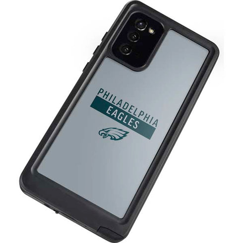 NFL Philadelphia Eagles Silver Performance Series Galaxy Note20 5G Waterproof Case