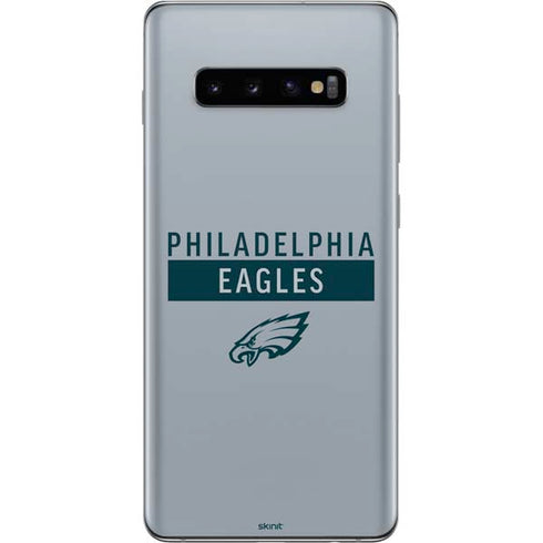 NFL Philadelphia Eagles Silver Performance Series Galaxy S10 Plus Skin