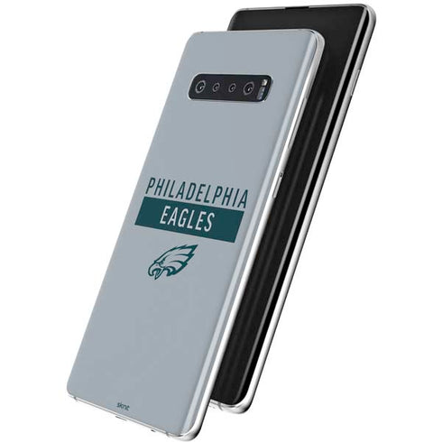 NFL Philadelphia Eagles Silver Performance Series Galaxy S10 Plus Skin