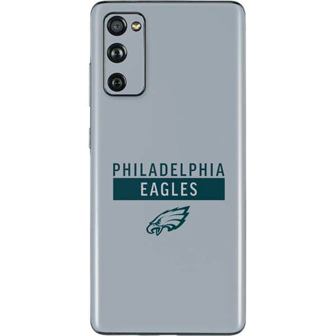NFL Philadelphia Eagles Silver Performance Series Galaxy S20 Fan Edition Skin