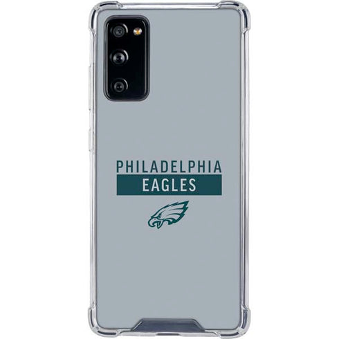 NFL Philadelphia Eagles Silver Performance Series Galaxy S20 FE Clear Case