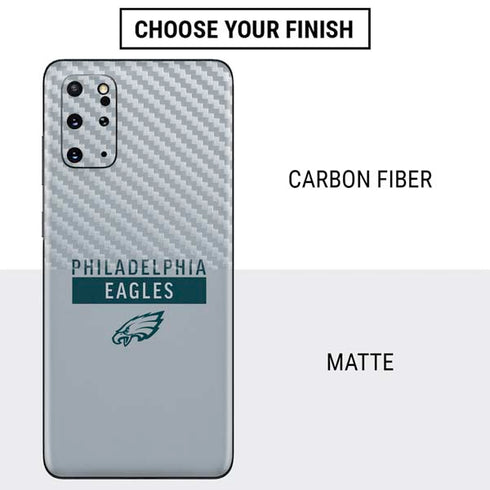 NFL Philadelphia Eagles Silver Performance Series Galaxy S20 Plus Skin