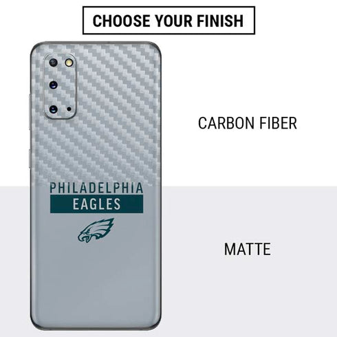 NFL Philadelphia Eagles Silver Performance Series Galaxy S20 Skin
