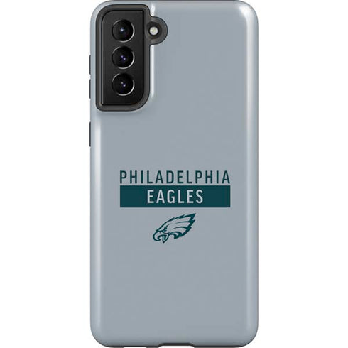 NFL Philadelphia Eagles Silver Performance Series Galaxy S21 FE Pro Case