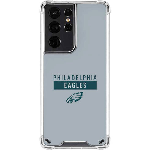 NFL Philadelphia Eagles Silver Performance Series Galaxy S21 Ultra 5G Clear Case