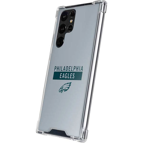 NFL Philadelphia Eagles Silver Performance Series Galaxy S22 Ultra Clear Case