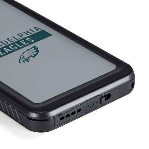 NFL Philadelphia Eagles Silver Performance Series Galaxy S23 Waterproof Case