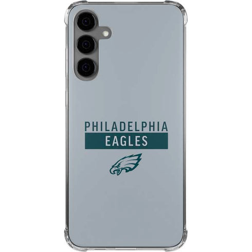 NFL Philadelphia Eagles Silver Performance Series Galaxy S24 Plus Clear Case