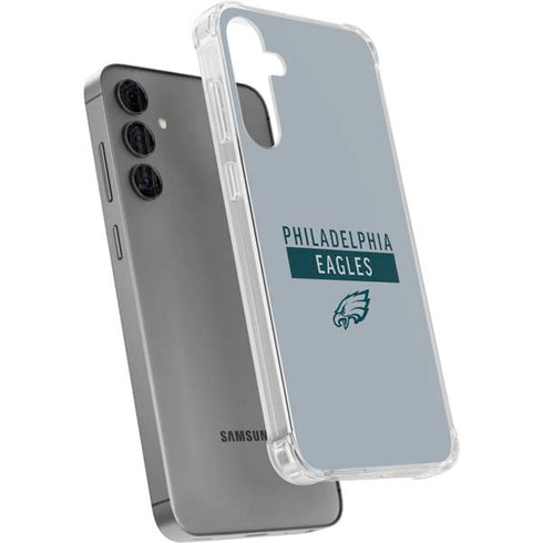 NFL Philadelphia Eagles Silver Performance Series Galaxy S24 Plus Clear Case
