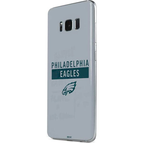 NFL Philadelphia Eagles Silver Performance Series Galaxy S8 Skin